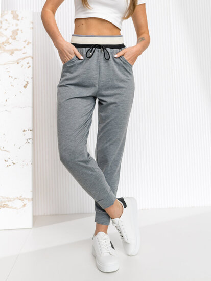 Pantalón de chándal para mujer gris Bolf YY30NM