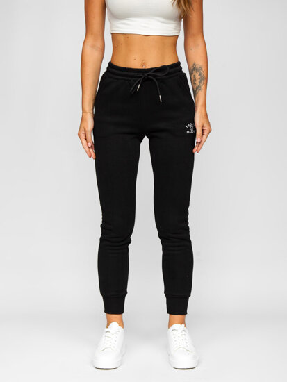 Pantalón de chándal para mujer negro Bolf F23350