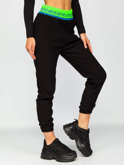 Pantalón de chándal para mujer negro Bolf H1007A