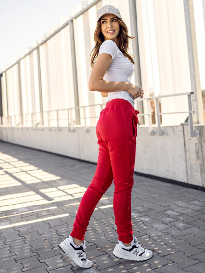 Pantalón de chándal para mujer rojo Bolf CK-01B