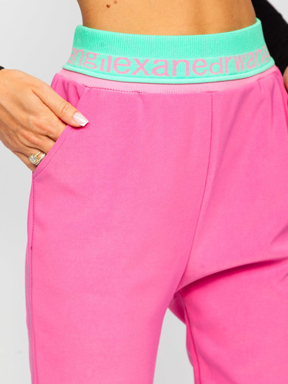 Pantalón de chándal para mujer rosa Bolf H1007A