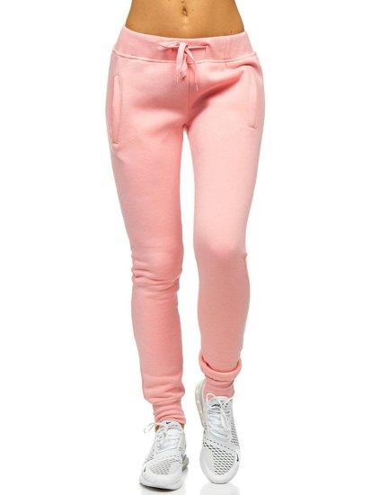 Pantalón de chándal para mujer rosa claro Bolf CK-01-38B