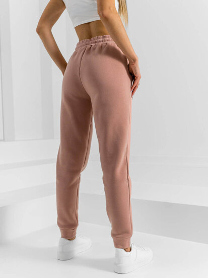 Pantalón de chándal para mujer rosa pastel y rosa Bolf HL540