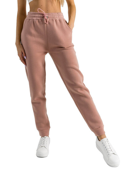 Pantalón de chándal para mujer rosa pastel y rosa Bolf HL540