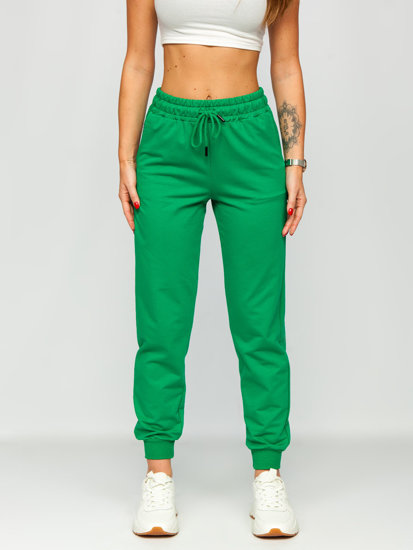 Pantalón de chándal para mujer verde Bolf VE34