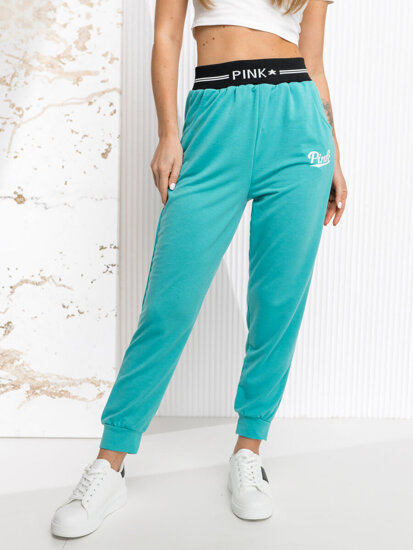 Pantalón de chándal para mujer verde Bolf YY302NM