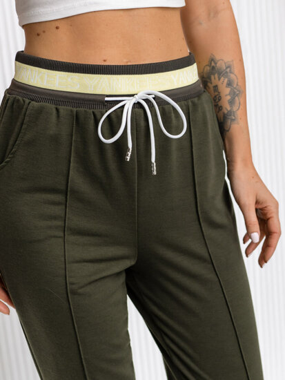 Pantalón de chándal para mujer verde Bolf YY31NM