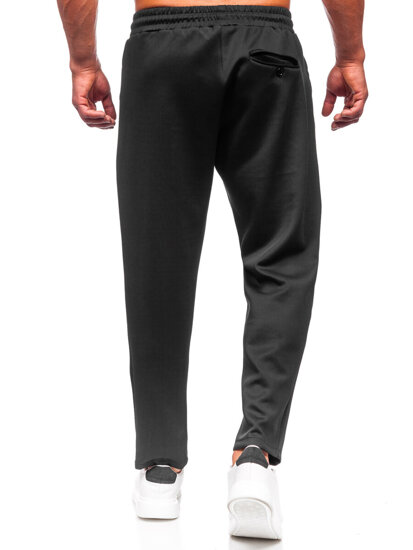 Pantalón de tela para hombre negro Bolf 6174