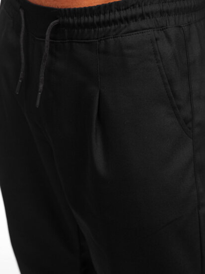 Pantalón de tela para hombre negro Bolf 6193