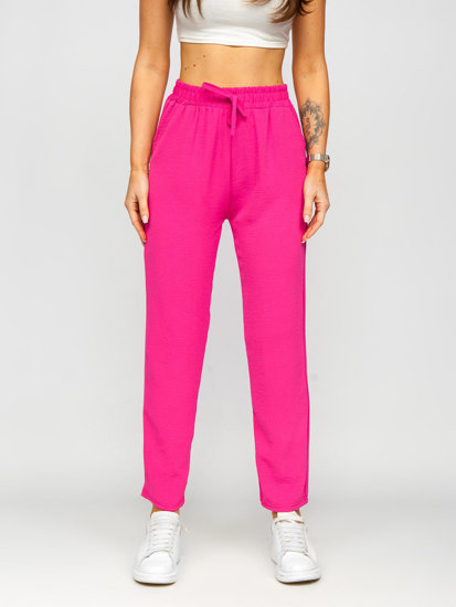 Pantalón de tela para mujer rosa Bolf W7325