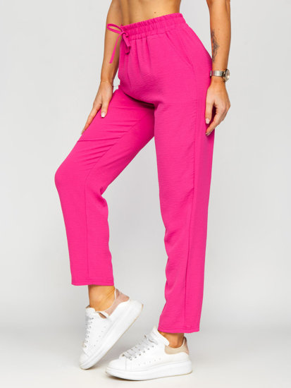 Pantalón de tela para mujer rosa Bolf W7325