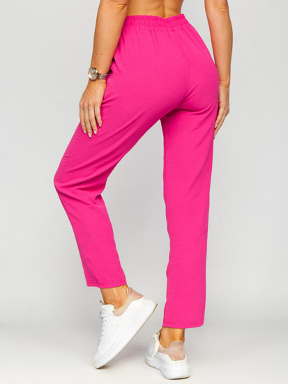 Pantalón de tela para mujer rosa Bolf W7325