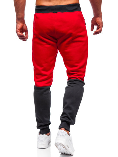 Pantalón deportivo con impresión para hombre rojo Bolf AM85