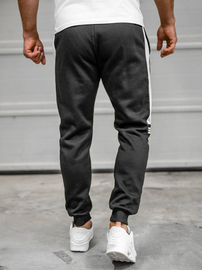 Pantalón deportivo estampado para hombre negro y verde de Bolf AM125B