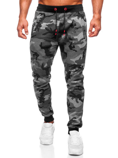 Pantalón deportivo para hombre camuflaje grafito Bolf KZ15