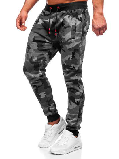 Pantalón deportivo para hombre camuflaje grafito Bolf KZ15