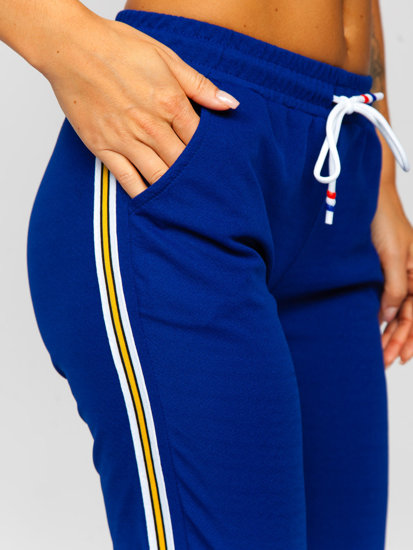 Pantalón deportivo para mujer azul cobalto Bolf YW01020B