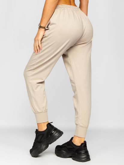 Pantalón deportivo para mujer color beige Denley 0011