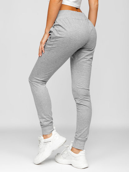 Pantalón deportivo para mujer gris Bolf CK-01