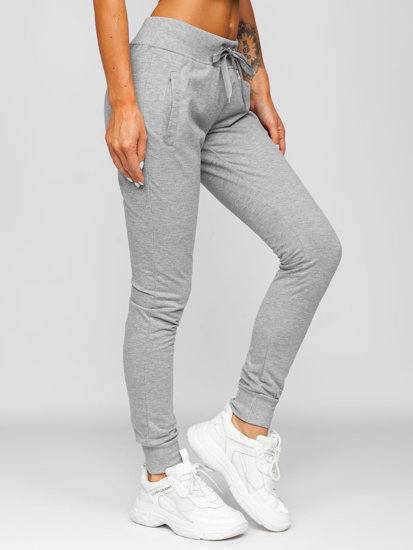 Pantalón deportivo para mujer gris Bolf CK-01