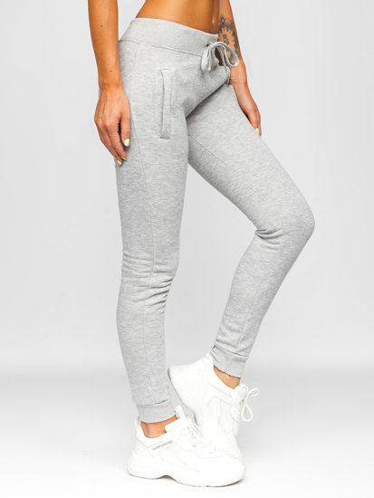 Pantalón deportivo para mujer gris Bolf CK-01