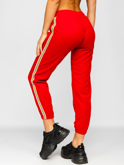 Pantalón deportivo para mujer rojo Bolf YW01020B