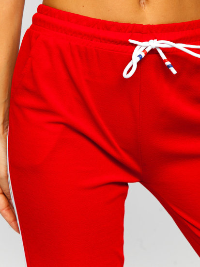 Pantalón deportivo para mujer rojo Bolf YW01020B