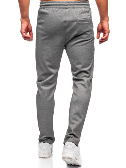 Pantalón forrado de chándal para hombre gris Bolf Q1081