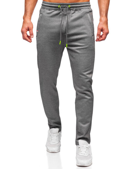 Pantalón forrado de chándal para hombre gris Bolf Q1081