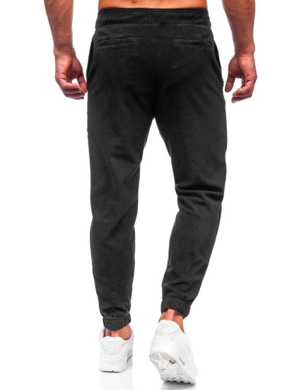 Pantalón forro polar de chándal jogger para hombre negro 4F SPMD014