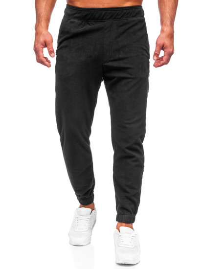 Pantalón forro polar de chándal jogger para hombre negro 4F SPMD014