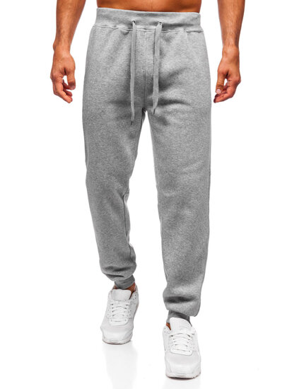 Pantalón grueso de chándal jogger para hombre gris Bolf MS002