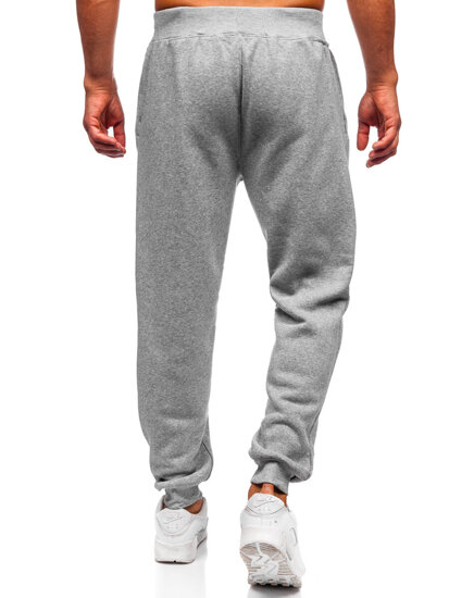 Pantalón grueso de chándal jogger para hombre gris Bolf MS002