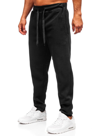 Pantalón grueso de chándal jogger para hombre negro Bolf MS002