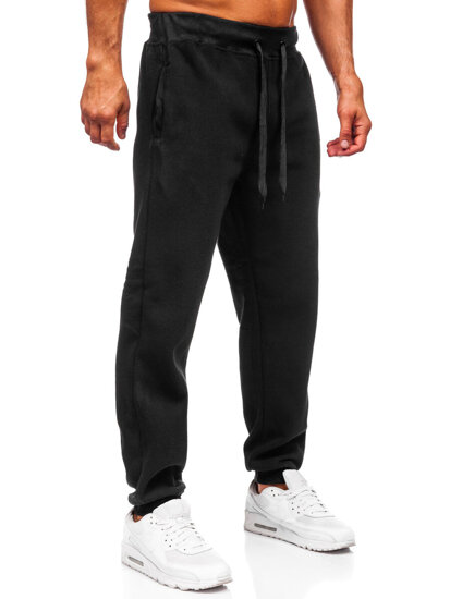 Pantalón grueso de chándal jogger para hombre negro Bolf MS002