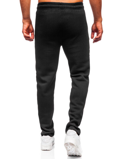 Pantalón grueso de chándal para hombre negro Bolf JX6212