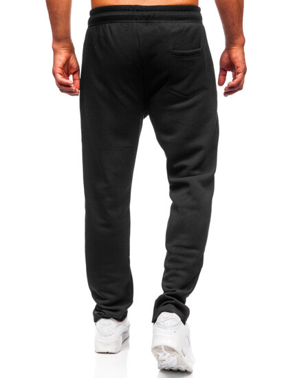 Pantalón grueso de chándal para hombre negro Bolf JX6278