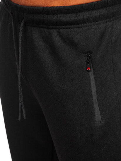 Pantalón grueso de chándal para hombre negro Bolf JX6279