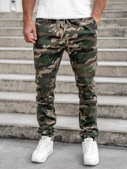 Pantalón jogger camuflaje para hombre caqui Bolf RB8213XT