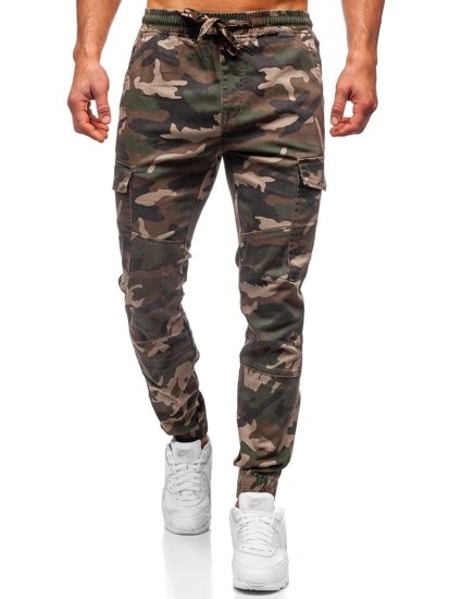 Pantalón jogger cargo camuflaje para hombre caqui Bolf RB8216XT