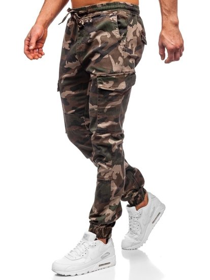 Pantalón jogger cargo camuflaje para hombre caqui Bolf RB8216XT