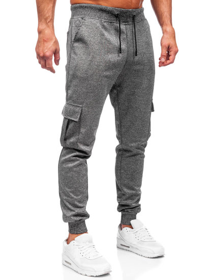 Pantalón jogger cargo de chándal para hombre grafito Bolf 8K1130