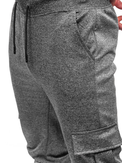 Pantalón jogger cargo de chándal para hombre grafito Bolf 8K1130