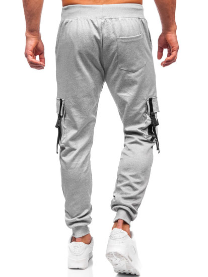 Pantalón jogger cargo de chándal para hombre gris Bolf 8K1117