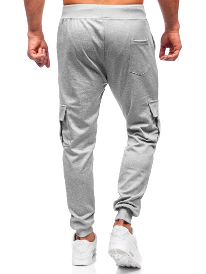 Pantalón jogger cargo de chándal para hombre gris Bolf 8K1130