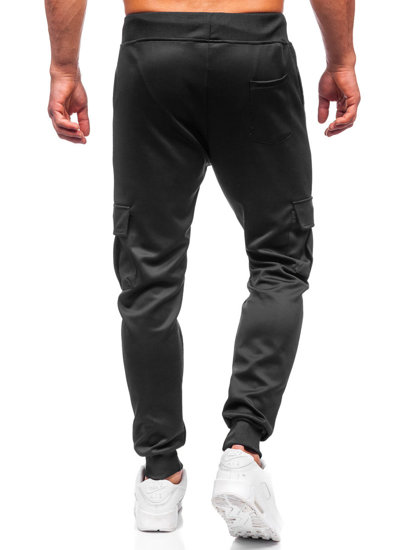 Pantalón jogger cargo de chándal para hombre negro Bolf 8K1130