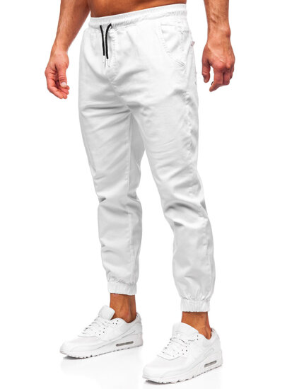 Pantalón jogger cargo para hombre blanco Bolf 001