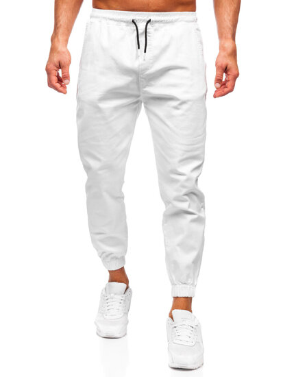 Pantalón jogger cargo para hombre blanco Bolf 001