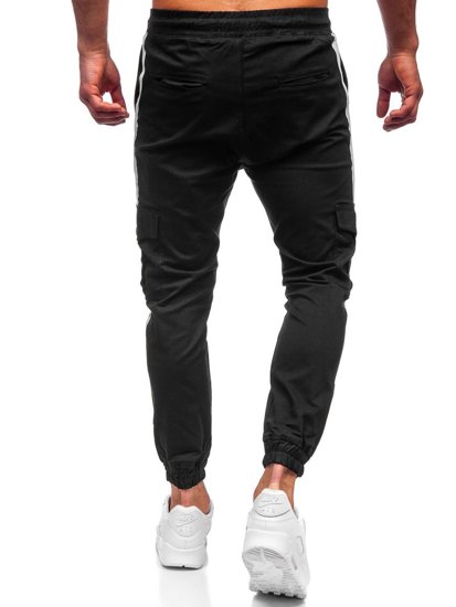 Pantalón jogger cargo para hombre color negro Bolf 0012