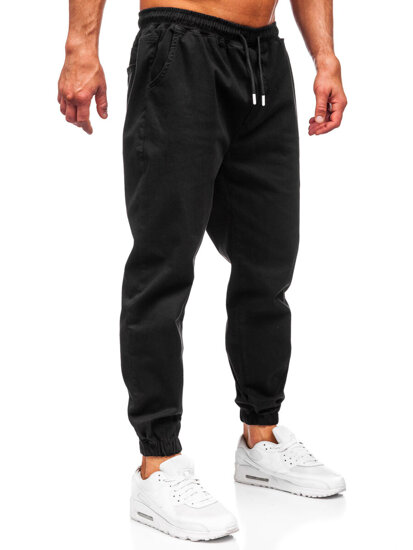 Pantalón jogger cargo para hombre negro Bolf 001